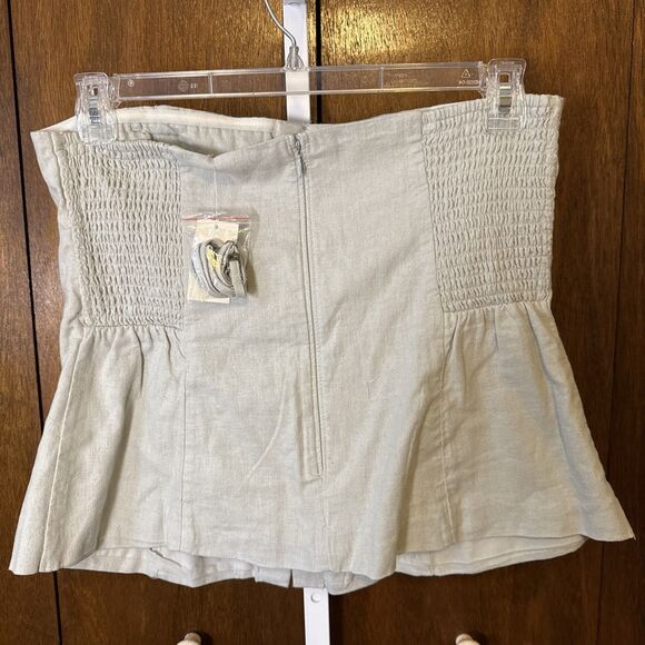 NEW Abercrombie & Fitch Women's Lt Green Sz Large Coquette Corset Y2K - Picture 2 of 5